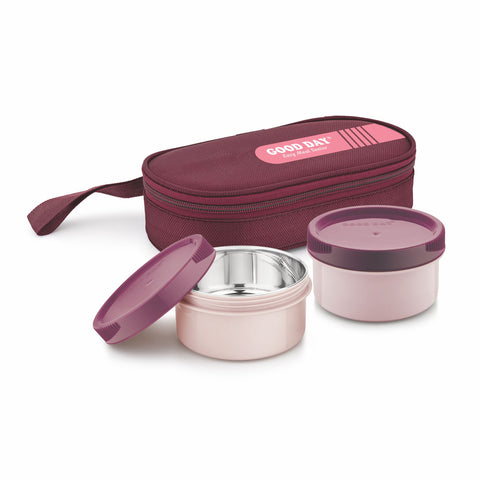 Easy Meal Twin Steel Lunch Box