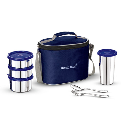 Perfect Combo Steel Lunch Box