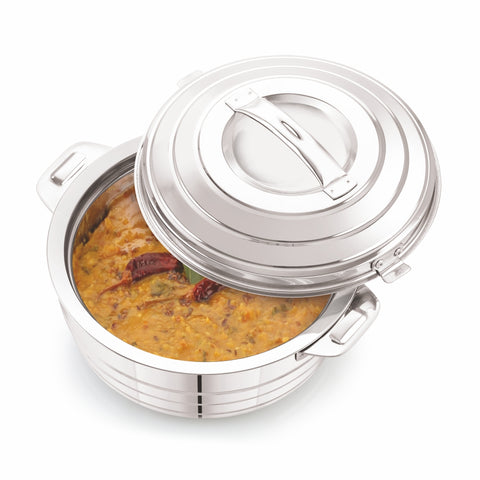 Amber Steel Insulated Casserole