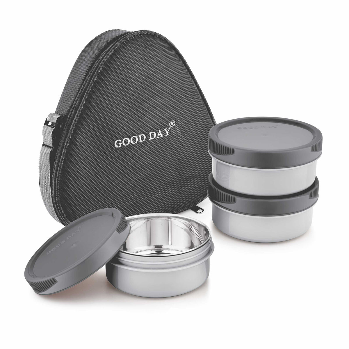 Easy Meal Trio Steel Lunch Box