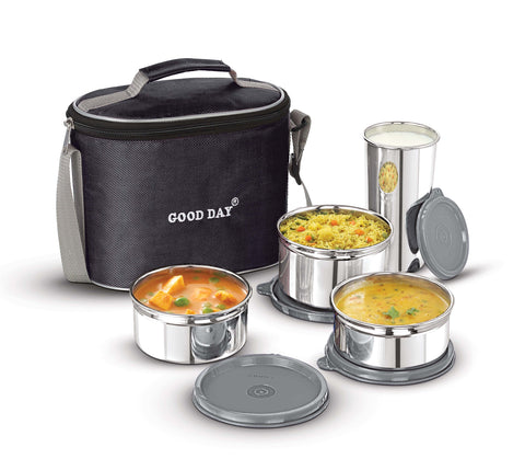 Perfect Combo Steel Lunch Box