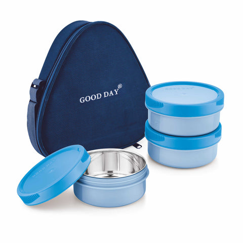 Easy Meal Trio Steel Lunch Box