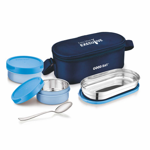 Easy Meal Executive Steel Lunch Box