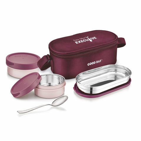 Easy Meal Executive Steel Lunch Box