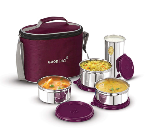 Perfect Combo Steel Lunch Box